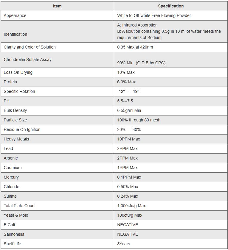 42 海洋硫酸软骨素90% 42 海洋硫酸软骨素90%