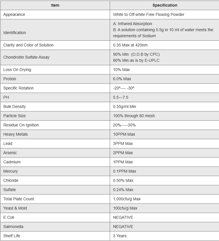 40 硫酸软骨素80%