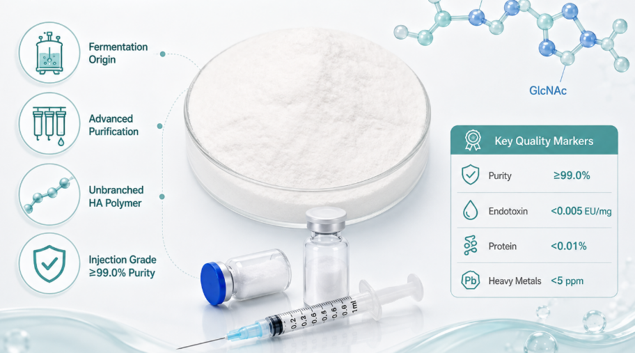 Injectable grade sodium hyaluronate Injectable grade sodium hyaluronate