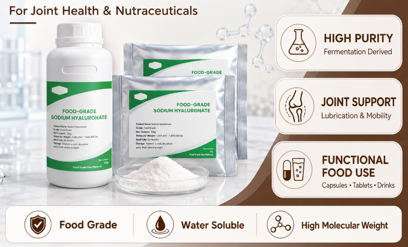 Food Grade Sodium Hyaluronate Powder