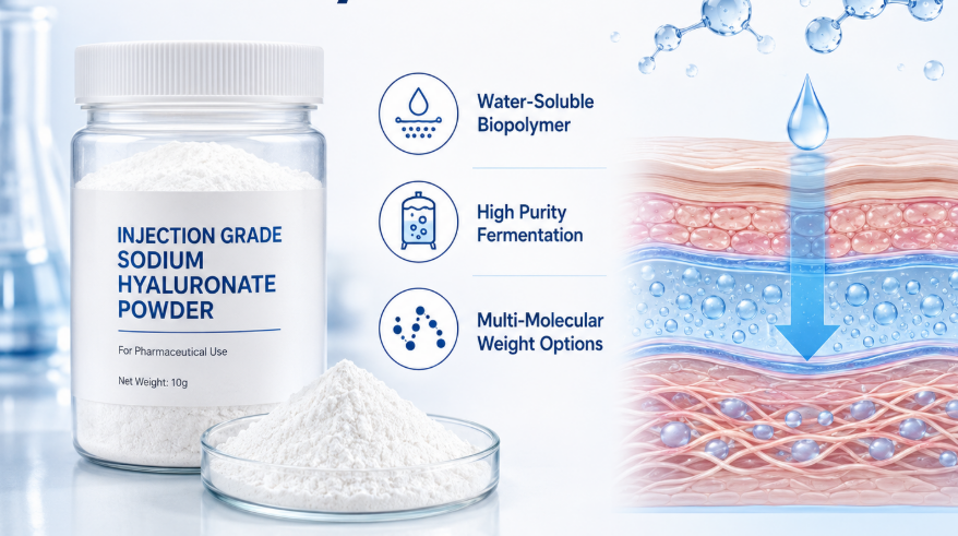 Injection Grade Sodium Hyaluronate Powder